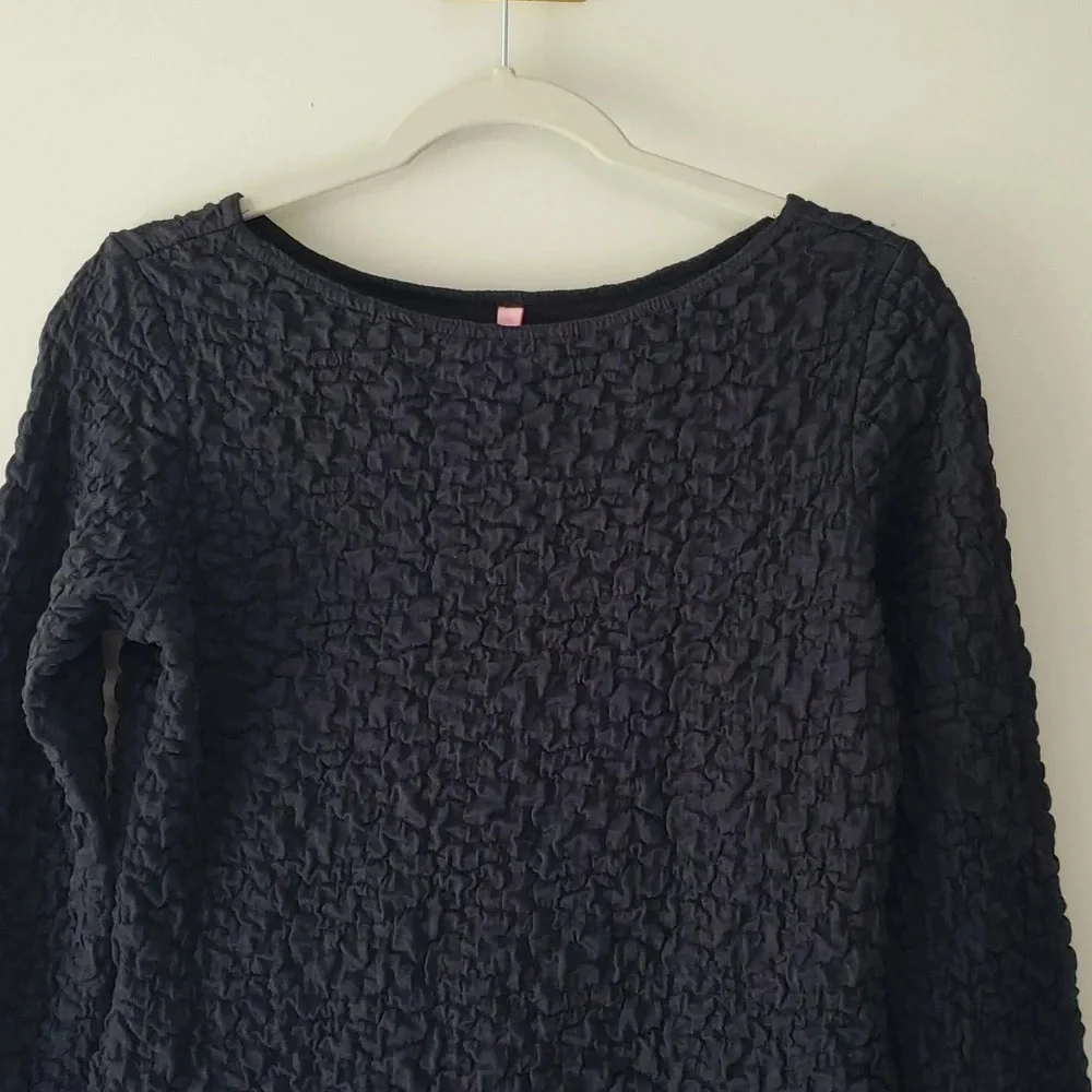 Sno Skins Long Sleeve Top Women's Medium Navy Blue Minimalist Comfy Neutral